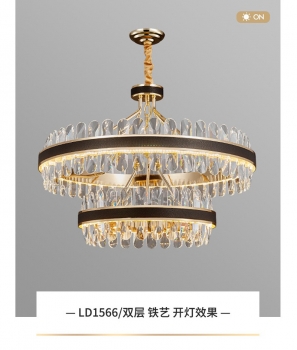 Đèn chùm pha lê hiện đại trang trí phòng khách DCPL 020