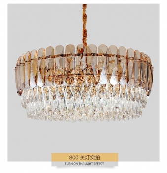 Pha lê đèn chùm trang trí nội thất biệt thự DCPL 027