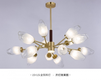 Đèn chùm trang trí phòng khách độc đáo DCPK 004