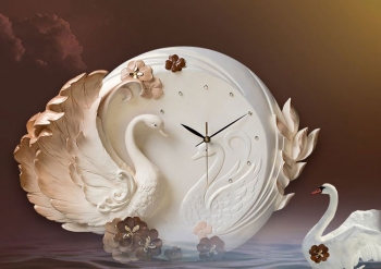 Đồng hồ nghệ thuật thiên nga DHT 004