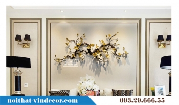 Tranh decor trang trí nội thất hoa mai TBB 006