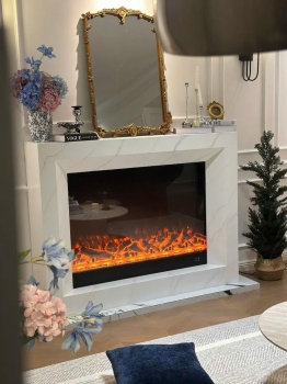 Cận cảnh lò sưởi trang trí 3D tại Vinhomes Thăng Long