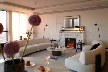 Review lò sưởi decor 3D tại căn hộ The Ascent Thảo Điền