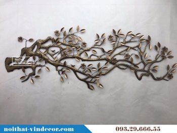 Tranh kim loại trang trí phòng khách TBB 041