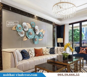 Tranh sắt gắn tường hoa hồng TBB 059