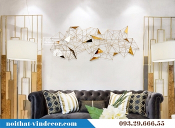 Tranh sắt nghệ thuật nhập khẩu hình khối 3D TBB 080