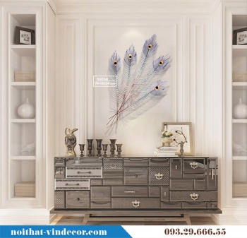 Decor gắn tường lông vũ trang trí TBB 157