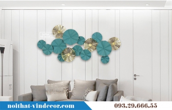 Tranh decor lá sen cách điệu TBB 156
