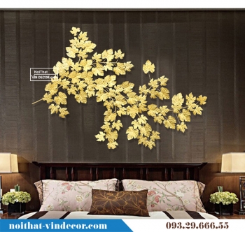 Tranh sắt lá phong vàng trang trí TBB 205