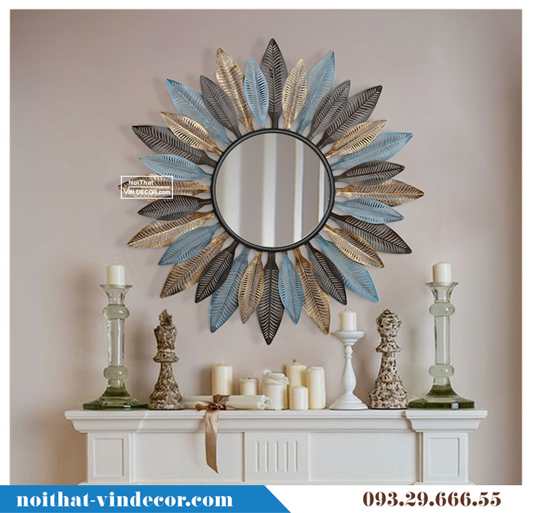 Gương decor gắn tường trang trí nội thất GBB 016