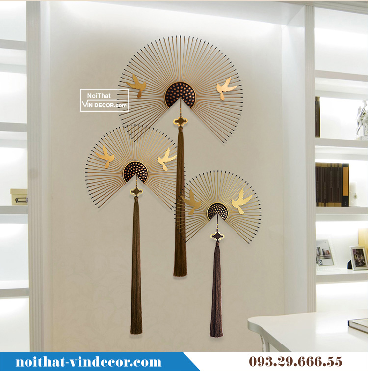 Decor trang trí nội thất hình quạt TBB 054