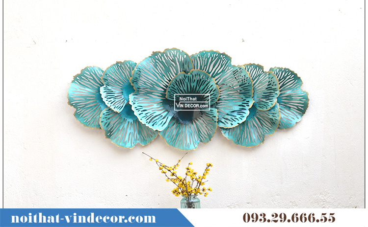 Tranh phòng khách nhập khẩu lá sen xanh TAA 014
