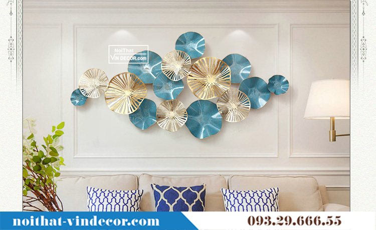 Tranh hoa sắt treo tường trang trí chung cư TAA 006