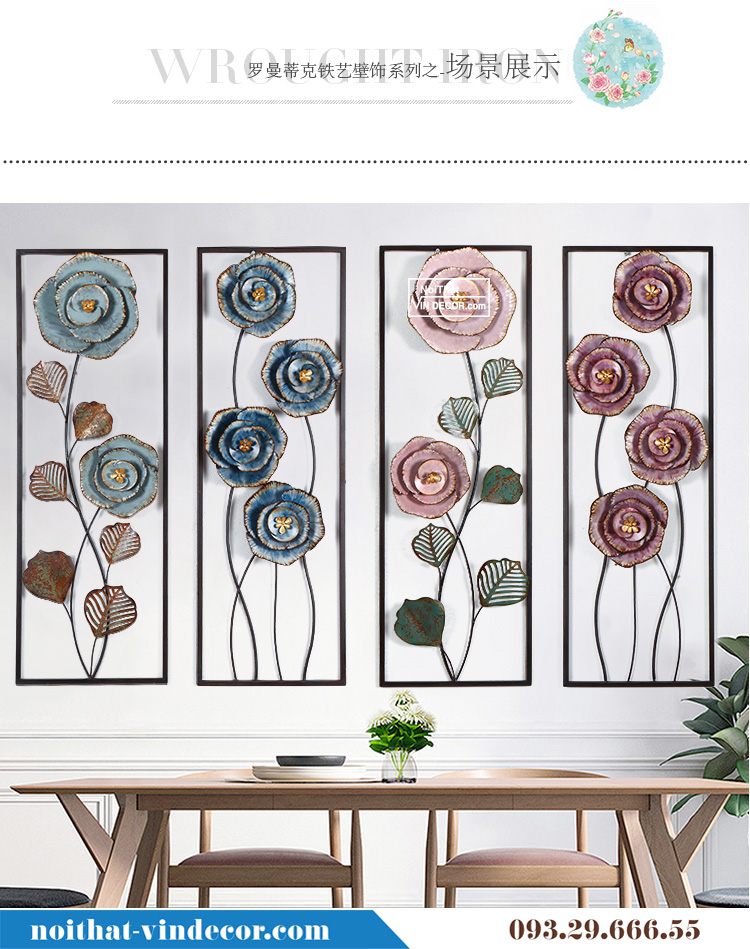 Tranh decor trang trí-Tranh sắt nghệ thuật TBB 112