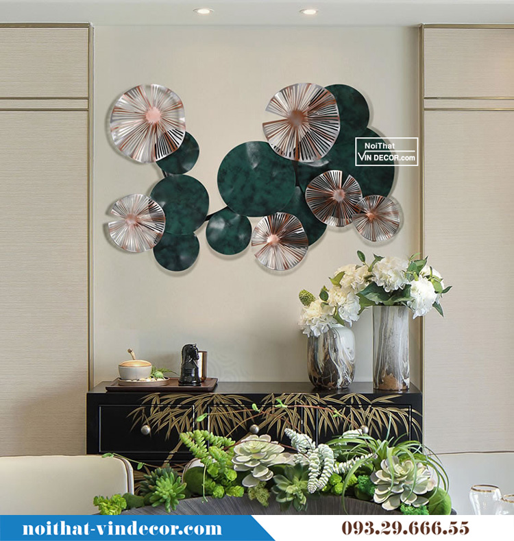 Tranh trang trí sen đen ấn tượng TBB 159
